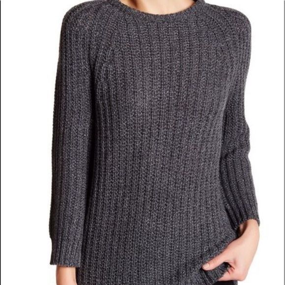 Alice + Olivia Sweaters - Alice + Olivia Chunky Marled Knit Drop Hem Sweater